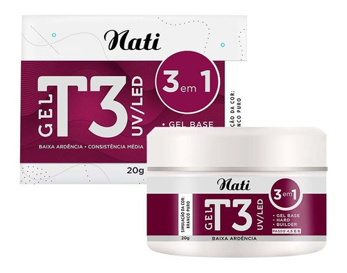 Gel Para Unhas Alongamento De Unhas Nati Gel T3