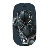 Mouse Xtech Marvel Pantera Negra Inalambrico Color Negro