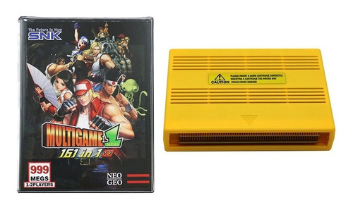 Cartucho Snk Neo Geo Mvs 161 In 1 Revisão 3 Com Case