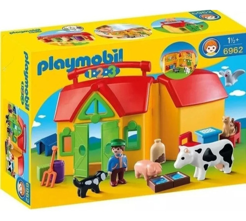 Playmobil Granja Maletín Linea 123 Con Accesorios 6962