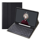 Funda Con Teclado Bluetooth Para Samsung Galaxy Tab S9 Fe