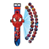 Reloj Infantil De Spiderman Digital Con Poyector Imágenes