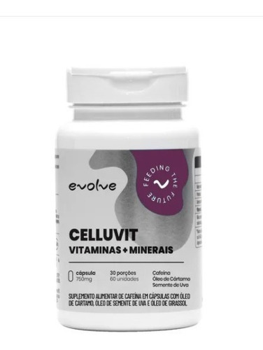 Celulite Off!! Celluvit Vitaminas + Minerais 3 Un (180 Caps)