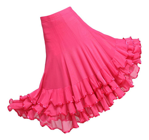 Para Falda De Baile Para Mujer, Disfraz De Vals Y Flamenco,