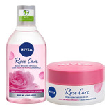 Combo Nivea Cr Hidratante Rose Care + Agua Micelar Bifasica