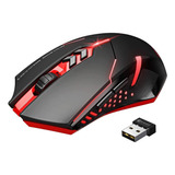 Mouse Silenciosos Con Luz Led Ratón Inalámbrico Para Juegos