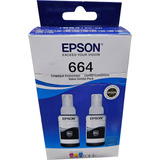 Kit 2 Tintas Epson T664 70ml L110 120 200 L210 300 350 L380 