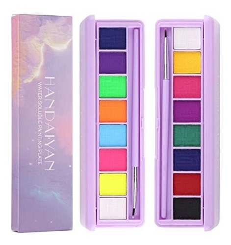 2 Paletas De Delineador De Ojos Activado Por Agua, 8 Colores