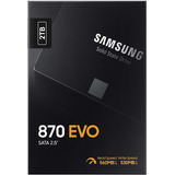 Disco Sólido Ssd Interno Samsung 870 Evo Mz-77e2t0b/am 2tb Negro