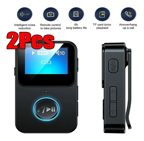 Mini Reproductor De Música Mp3 De 2 Piezas Con Clip Walkman