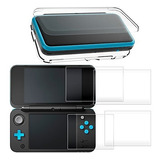 Carcasa Rigida Para Nuevo Nintendo 2ds Xl Con 2 Paquetes Pro