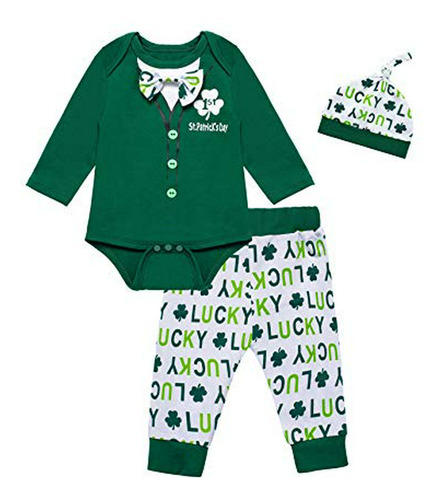 Conjunto De Ropa De Bebé Niño Mi Primer Día De San Patricio 