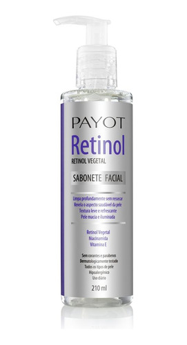 Payot Sabonete Líquido Facial Retinol Anti-idade 210ml