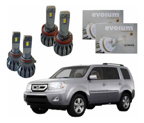 Kit Hyperled Alta Y Baja Honda Pilot 07-15 15000 Lúmenes