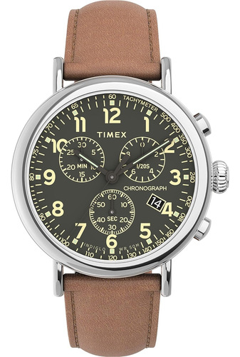 Reloj Timex De Piel Cafe Para Hombre Tw2v27500