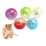 Pelota Gatos Juguete Interactivo Cascabel De Colores 6pcs 