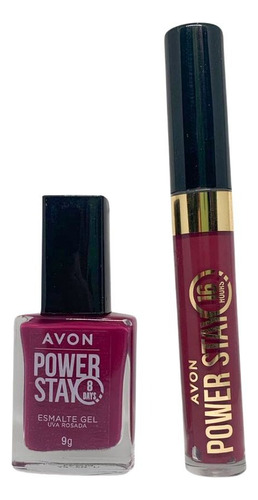 Combo Batom + Esmalte Power Stay Uva Rosada