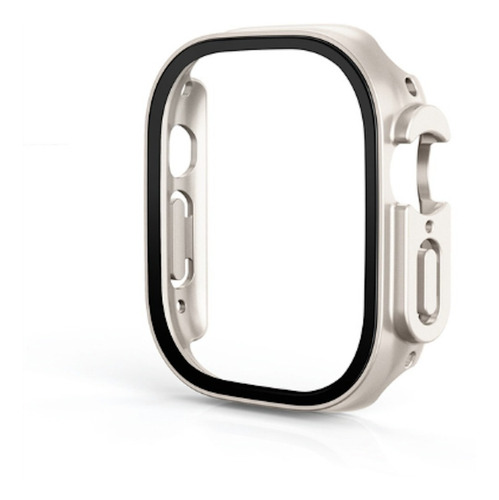 Protector Case Mica Para Apple Watch Ultra 49 Mm Starlight