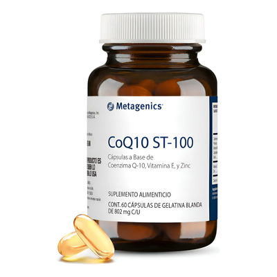 Metagenics Coq10 St-100 Coenzima Q10 Vit E Zinc 60 Caps Sin Sabor | Meses sin interés
