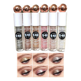 Pack 6 Sombras De Ojos Liquidas Glitter Super Stay 30h 2en1