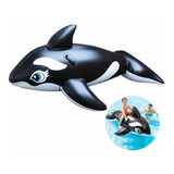 Flotador Inflable Ballena Orca Para Playa Piscina 2.20m