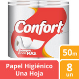 Papel Higiénico Confort 8 Un 50 Mt