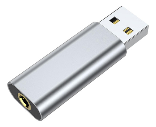 Adaptador De Conector De Audio Usb A 3,5 Mm Portátil 2 En 1