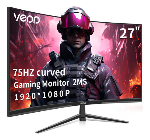 Monitor Gamer Curvo Para Pc 27 Pulgadas Full Hd Sin Marco