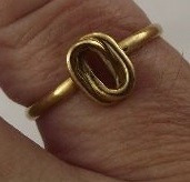 Lindo Anel Delicado Em Ouro 18k 750 1,40 Gramas Aro 16