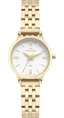 Relógio Technos Feminino Dourado Mini Casual De Luxo Gl32an