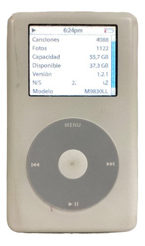 iPod Classic 4th 60 Gb Mod A1099 M9830ll Blanco