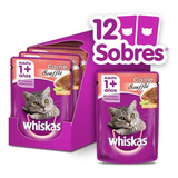 Whiskas Alimento Húmedo Gato Carne Soufflé Sobre X1un