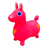 Caballo Saltarin Goma Inflable Infantil Caballito Goma Rosa Sc Calidad Ternuritas