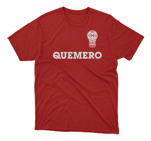 Remera Futbol Huracan Quemero Y Escudo Roja