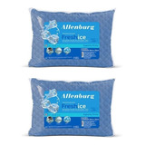 Kit 2 Travesseiros Altenburg Fresh Ice Azul
