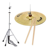 Platillo Orion Twister 14 Hihat + Soporte Dhs416 + Palillos 