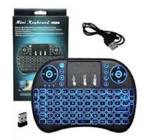 Mini Teclado Led Touchpad Sem Fio Usb Smart Tv Box Ps3 Xbox