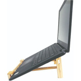 Soporte Para Netbook Madera Desarmable Plegable Begve