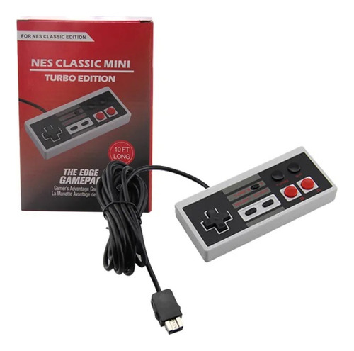 Controle Turbo Classic Mini Para Nes Nintendo Wii/u Cinza