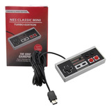Controle Turbo Classic Mini Para Nes Nintendo Wii/u Cinza