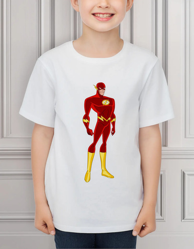 Playera Infantil Adulto Flash Velocidad Rayo