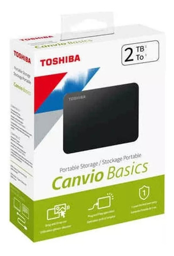 Disco Duro Externo Toshiba Canvio Basics  2tb Negro