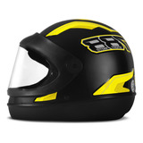 Capacete Sm Automatico 788 Preto/amarelo 62