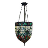 Crafts&home Lámpara Colgante Estilo Tiffany Mediterráneo