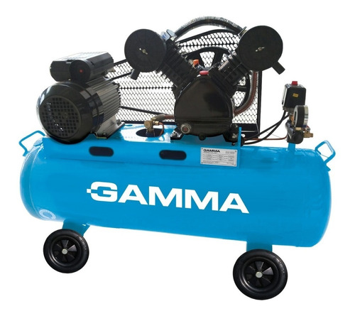 Compresor De Aire Eléctrico Portátil Gamma Máquinas G2803ar Monofásico 100l 3hp 220v 50hz Celeste