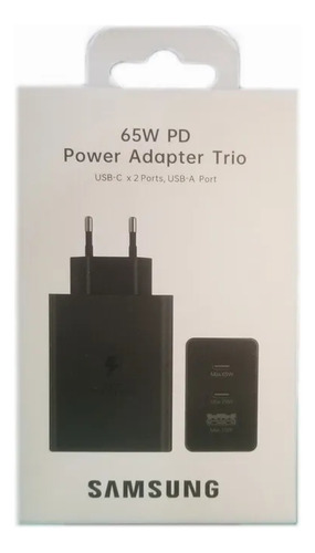 Cargador Trio Samsung 65w Original Carga Súper Rápida 2.0 