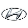 Porta Placa Plancha Cromado Con Emblema Hyundai Plateado  Hyundai Pony