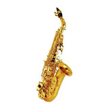 Silvertone Slsx001 Saxofon Soprano Curvo Laqueado Si Bemol 