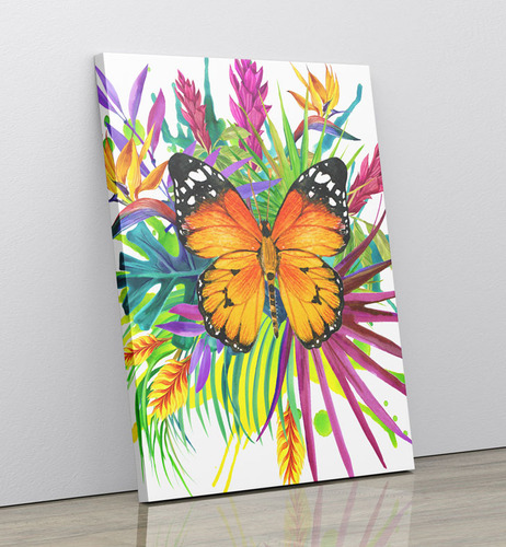 Cuadro En Lienzo Tayrona Store Mariposas 001 75x100cm