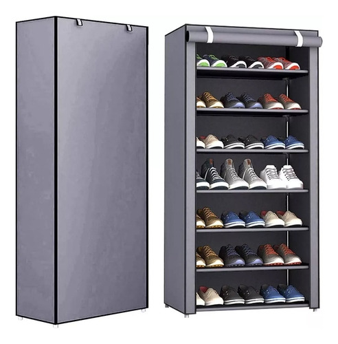 Zapatera Organizador Zapatos 7 Niveles Compartimientos Metal